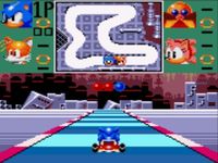 une photo d'Ã©cran de Sonic Drift sur Sega Game Gear